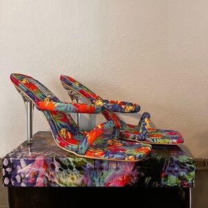 Cape Robbin Colorful Floral Women's Heels